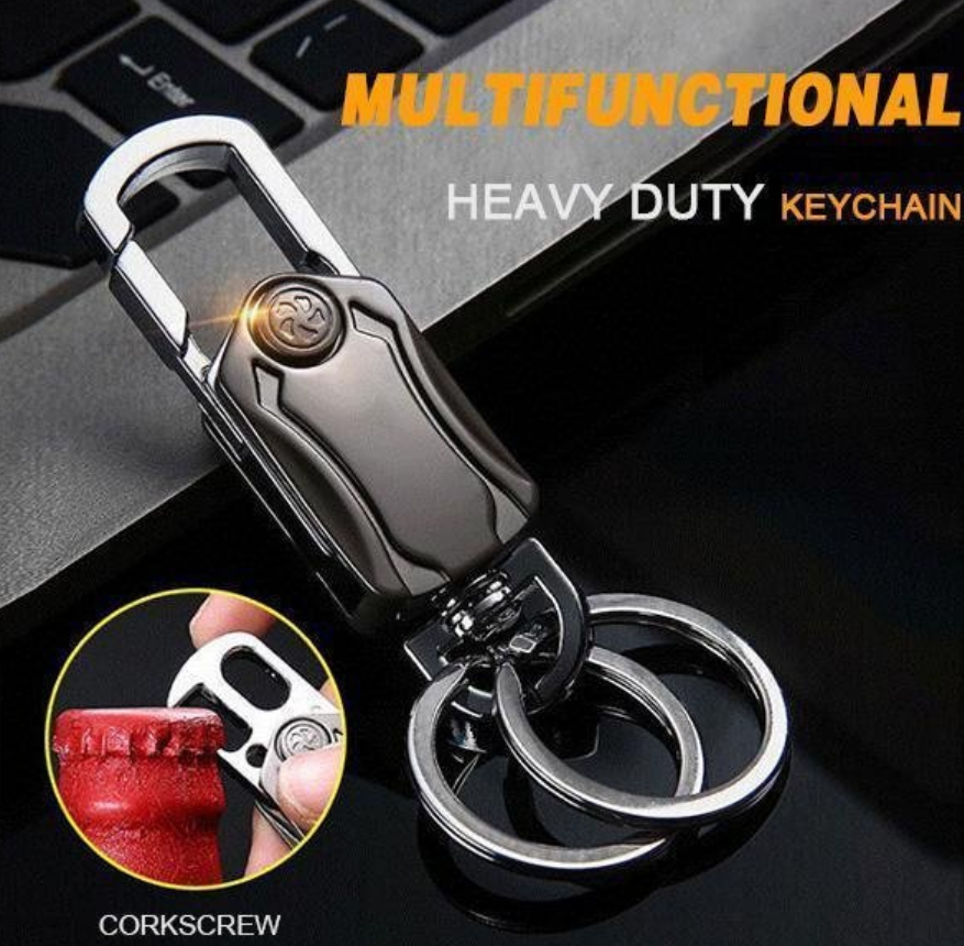 Multifunctional Keychain Corkscrew
